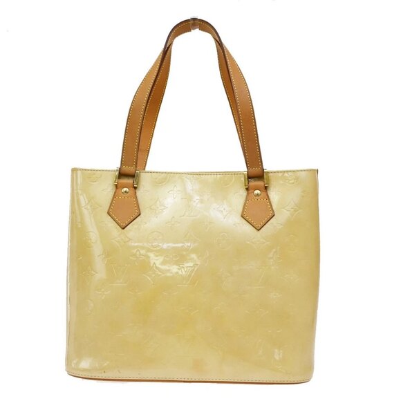 LOUIS VUITTON Houston Shoulder Bag Monogram Vernis Leather Beige M91004 33KB642 - Picture 3 of 16